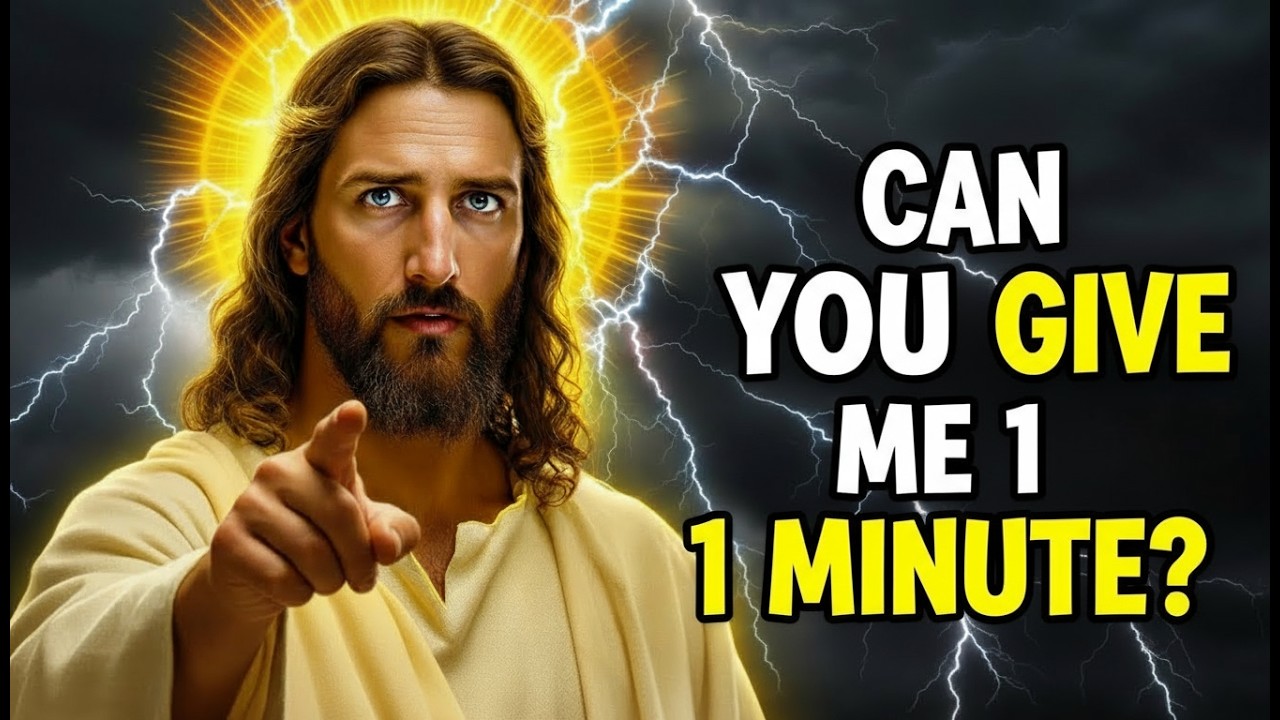 God Says: Give Me Just 60 Seconds—It Could Change Everything | God Message Today  | God Message