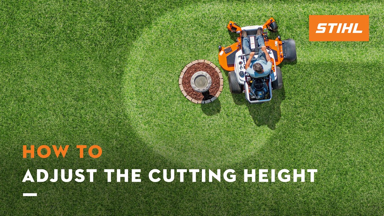 Cutting Height Adjustment: STIHL RZ 100, 200 Series | STIHL Tutorial