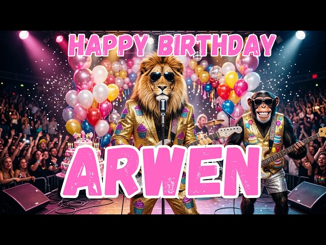 Vídeo relacionado con Arwen Nombre Regalo de Cumpleaños Divertido Arwen Over People Corona Sudadera