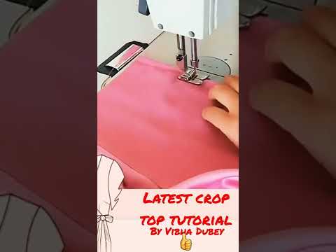 latest crop top lehenga design 2022 |latest crop top cutting and stitching tutorial..