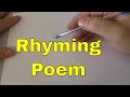How To Write A Poem That Rhymes-Tutorial
