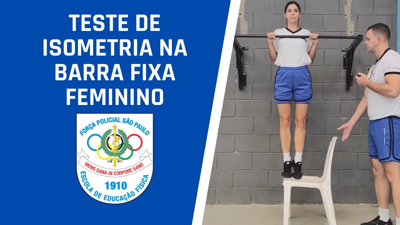 TAF PMESP - TESTE DE "ISOMETRIA NA BARRA FIXA" FEMININO (Barro Branco)