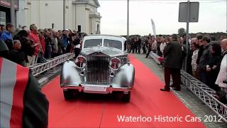 preview picture of video 'Waterloo Historic Cars 2012 - Défilé du Concours d'Élégance'