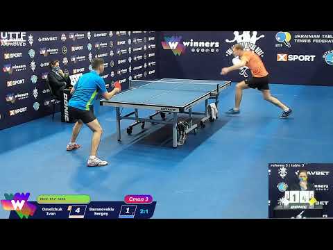 Omelchuk Ivan  - Baranovskiy Sergey  League of best Table Tennis 19.12.2020 20-30