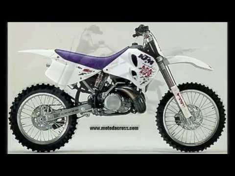 Evolution of KTM sx-250 from 1973 to 2014.