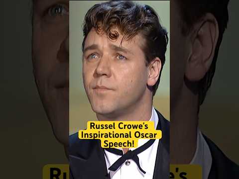 Russell Crowe’s Inspirational Oscar Speech for 'Gladiator' at the 73rd #oscars  #shorts