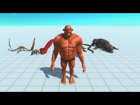HILL GIANT vs ALL REPTILES - Animal Revolt Battle Simulator