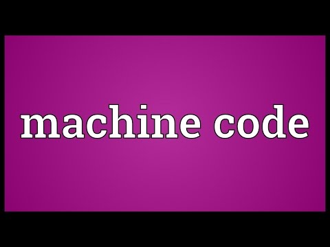 Machine code Meaning