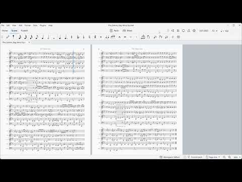Wind Quintet Sheet Music - The Eskimo Rag (George Botsford).   Arranged for wind quintet.  Full Score and Parts. image 2