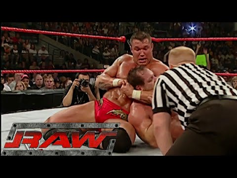 Randy Orton vs Chris Benoit World Heavyweight Championship Match Pt.2 RAW Aug 16,2004