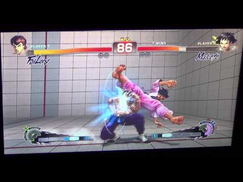 WNF Super Street Fighter 4 AE Driftwood (Fei Long) vs ETR (Makoto)