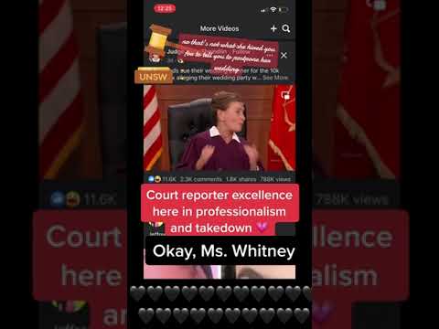Did you know Judge Judy's Court Reporter is an AMAZING stenographer?