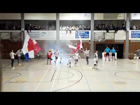 HV Vallendar gegen TV Mülheim 10.1.2020, Einlauf der Mannschaft des HV Vallendar