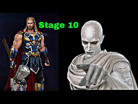 Thor 80 Level Clear WBL Gorr Stage 10 With Latest Uniform - Marvel Future Fight