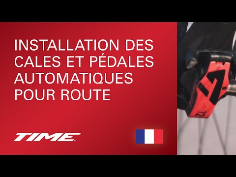 Installation des cales et pédales automatiques pour route