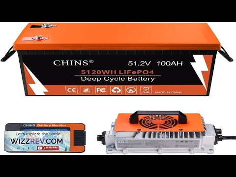 CHINS 48V Lithium Golf Cart Battery 48 Volt 100Ah LiFePO4 Battery Built in Review