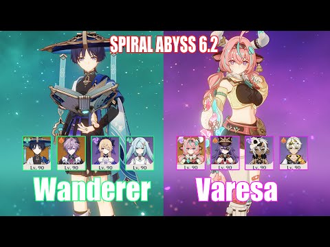 C0 Wanderer & C0 Varesa Overload | Spiral Abyss 6.2 | Genshin Impact