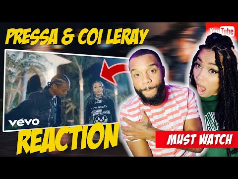 COUPLE REACTS TO PRESSA 🔥👀 | "Attachments" (Remix) by Pressa ft. Coi Leray *REACTION*