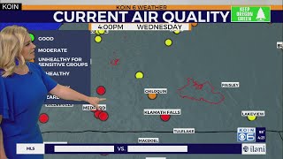 Weather forecast: Extra hot today with air quality alerts for Eugene down to Southern OR