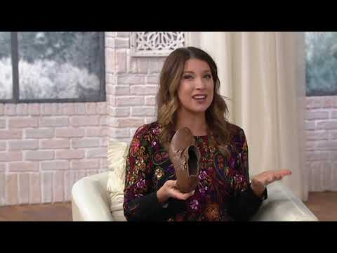 Earth Leather Ankle Boot - Calgary Halifax on QVC