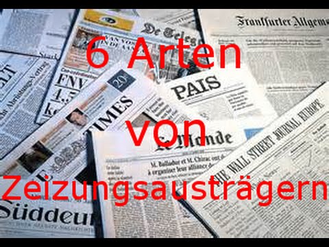 6 Arten von Zeitungsausträgern