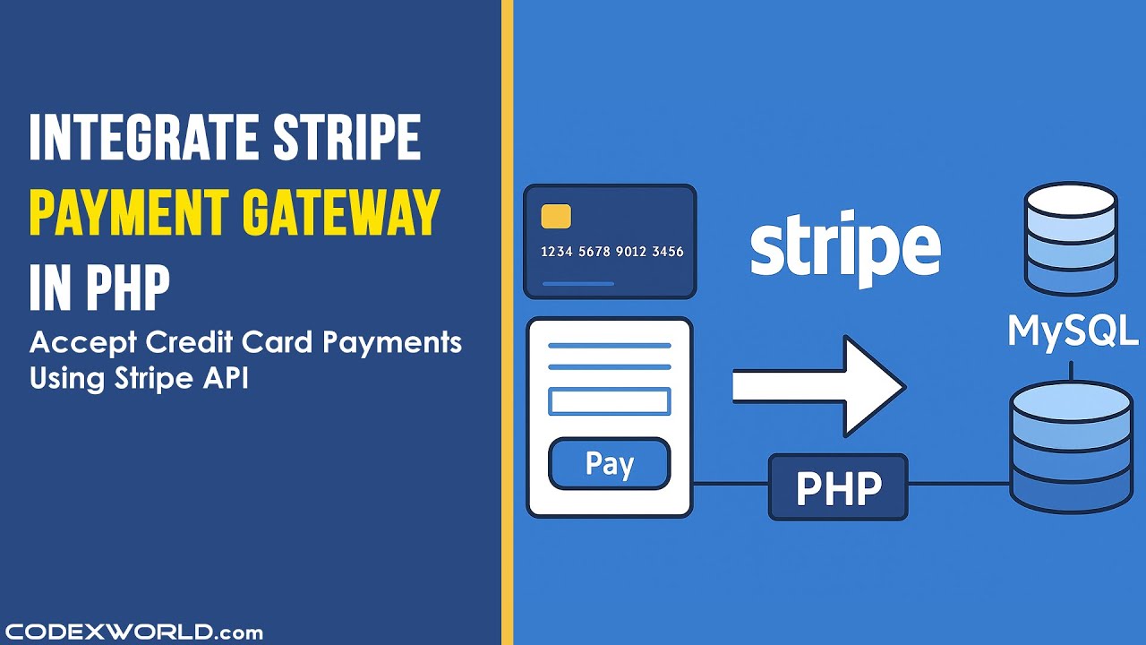 Stripe Payment Gateway Integration in PHP | Accept Credit Card Payments Using Stripe API