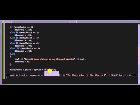 Menus using If statements