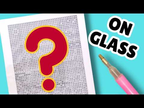 Ich habe ein mysteriöses Diamantgemälde AUF GLAS ausprobiert! @minoricuteclub