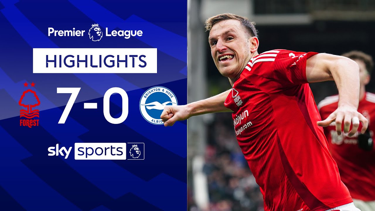 Chris Wood bags hat-trick as Forest score SEVEN! | N.Forest 7-0 Brighton| EPL Highlights