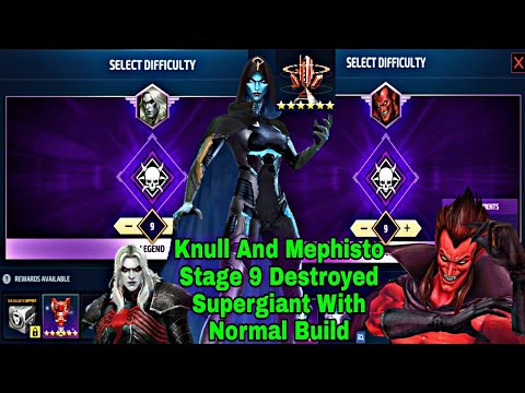 Supergiant Cleared Knull And Mephisto Stage 9 With Obelisk | New PVE Meta? - Marvel Future Fight