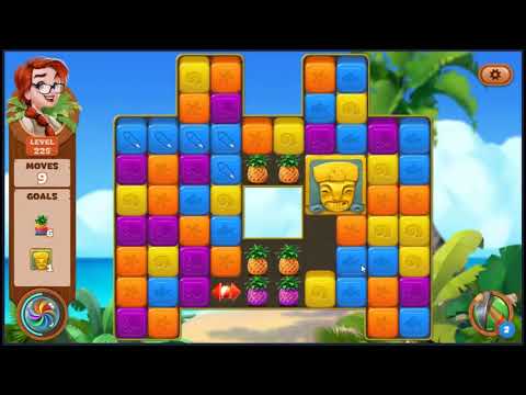 Lost Island Blast Adventure Level 225 - NO BOOSTERS 🏝️ | SKILLGAMING ✔️