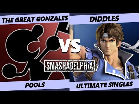 Smashadelphia 2019 SSBU - The Great Gonzales (G&W, Palutena) Vs. EVIL | Diddles (Richter) Pools