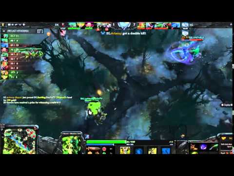DOTA2 Evil Geniuses's victory against DK  Game1  The International 2014, July 18
