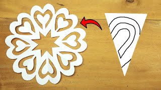Paper Cutting Snowflake For Christmas  DIY Paper C