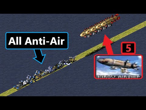 All Anti-Air vs Kirovs - Same Cost - Red Alert 2
