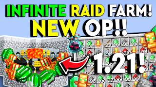 BEST 1.21 INFINITE RAID FARM! Minecraft Tutorial - INSTANT!