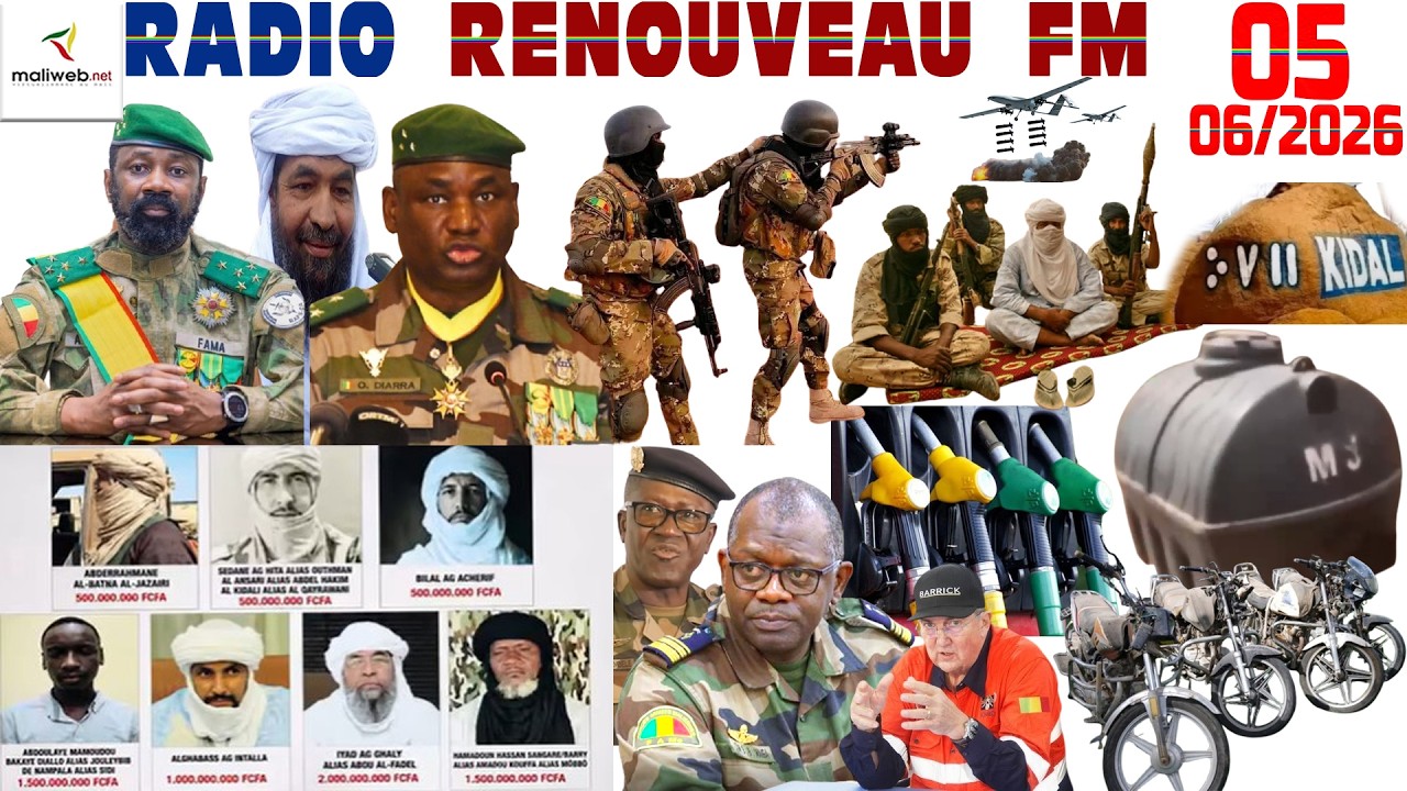 La Revue de Presse de la RADIO RENOUVEAU FM du 05 Juin 2026