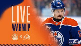 LIVE | Warmup - Oilers vs Avalanche