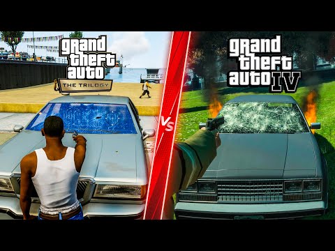 GTA Trilogy: Definitive Edition vs GTA IV - Direct Comparison! Attention to Detail & Graphics! PC 4K