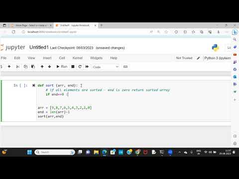 Bubble Sort Algo Using Recursion