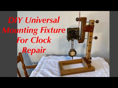 DIY Mounting Fixture For Servicing and Repairing Clock Movements - Design Features