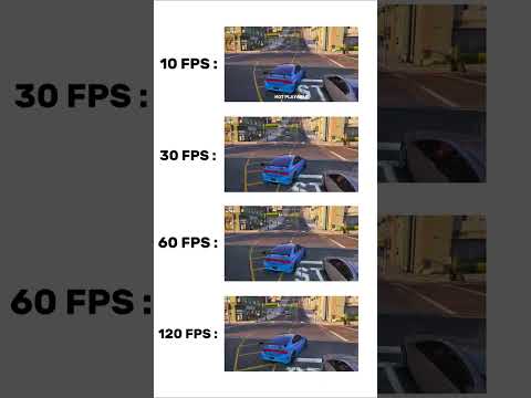 GTA 5 FPS Comparison 10 to 120 FPS #shorts #gta5