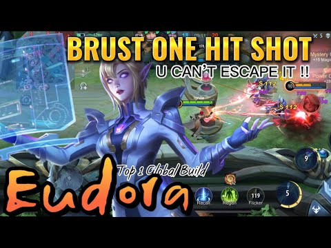 NEW EUDORA ONE SHOT DEADLY DMG WITH INSANE CROWD CONTROL!! TOP 1 GLOBAL BUILD | MLBB #mlbb #eudora