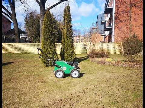 Professionaalne muruhooldus Billy Goat tehnikaga / Professional lawn care with Billy Goat machines