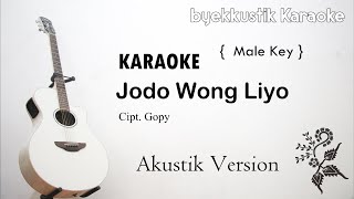 Download lagu JODO WONG LIYO || Karaoke Versi Akustik [ Male Lower Key ] mp3