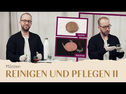 Münzen Reinigen mit Haushaltsmitteln 🧼🪥🤫