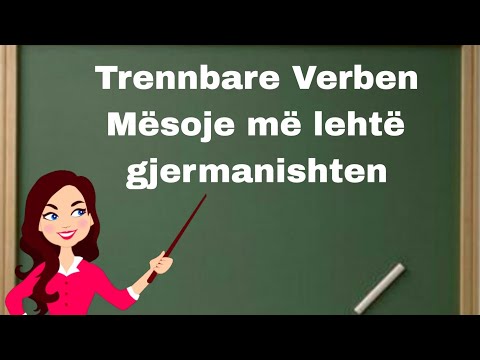 Mësoni me shpjegime te lehta🍀Trennbare Verben 2- foljet e ndashme #deutschlernen #gjermanishtonline 