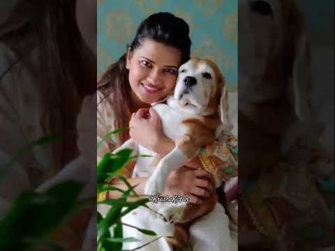 Kratika 🥰 Sengar with her dog 🐕 cute 😊 moments 🥀 love #love #@KrashaKiFan #viralvideo #doglover