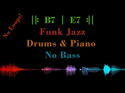 Funk Jazz ||: B7 | E7 :|| – for Bass Players, NO BASS – Backing Track Jam