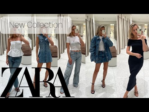 Zara try on Haul. Denim,Spring Dresses *Ready to wear Outfits*